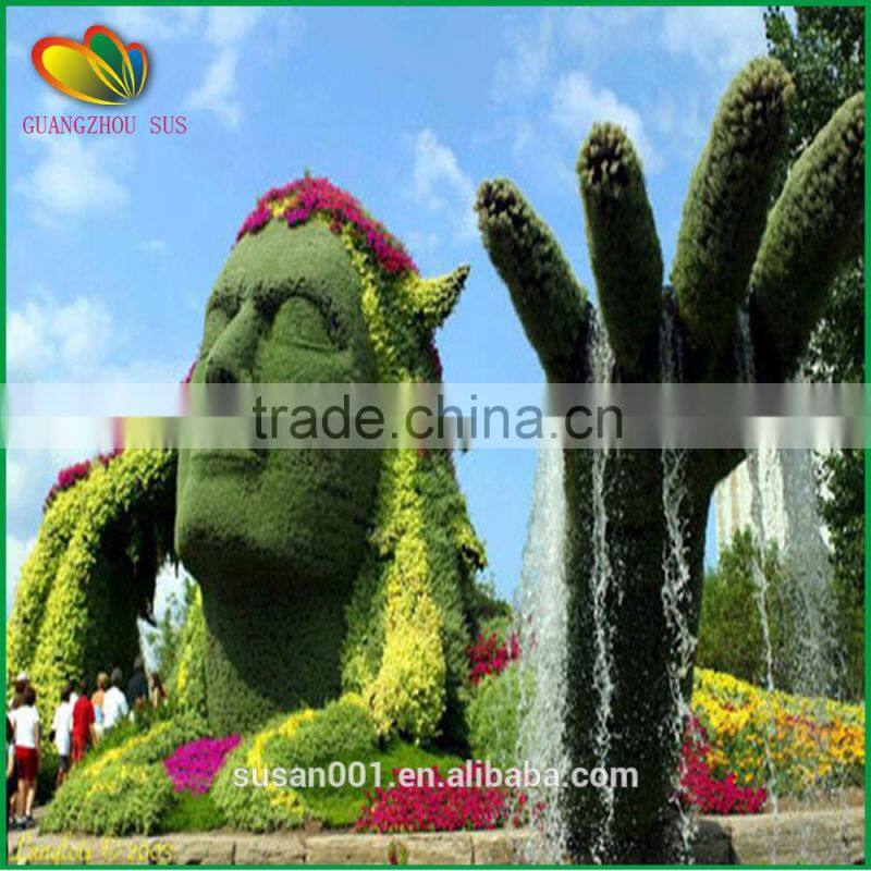 Customized artificial topiary plastic sculpture garden decor arificial plants topiary