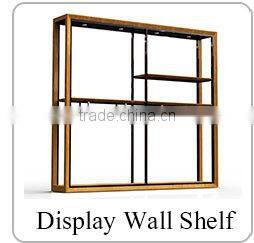 tailor made lighting wooden cabinet display for cosmetic shop