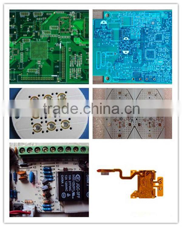 Round shape red soldermask 6 layers pads pcb