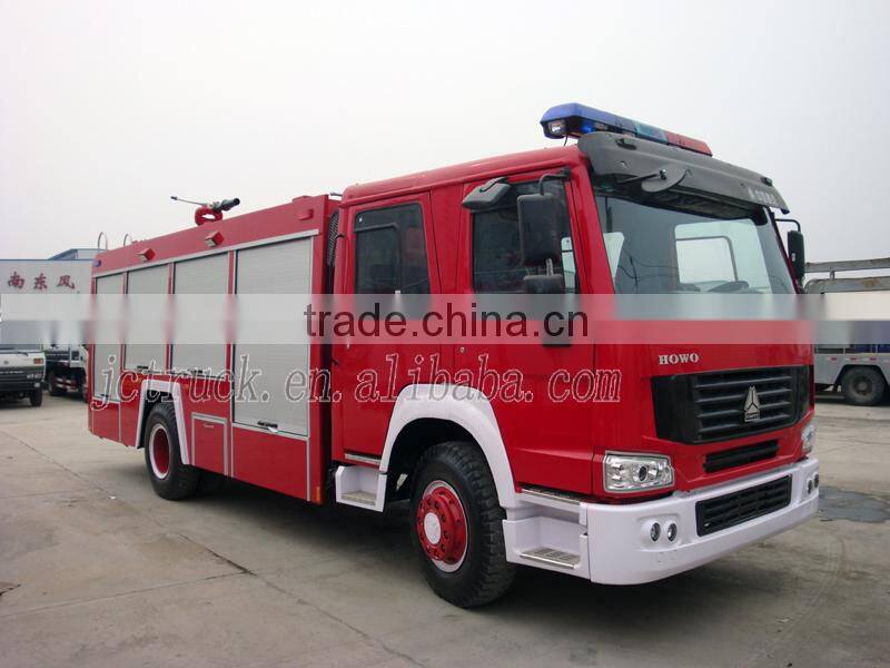 SINO 7CBM steel plate fire truck price