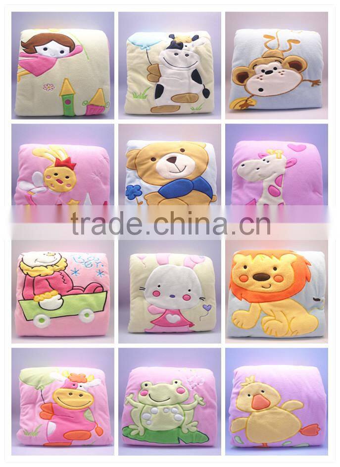 Sweet patterns baby soft thick fleece blanket