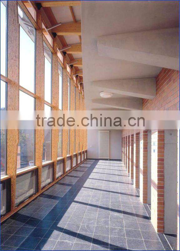 Moser high rise building wooden curtain system window with double glazed energy saving