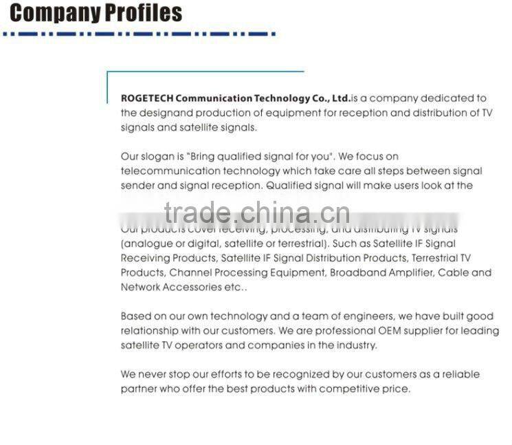 Satellite signal distribution indoor amplifier(IA-6114)