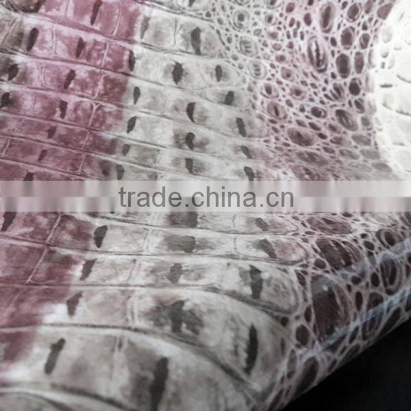 polyurethane faux leather fabric crocodile leather imitations designer shoes