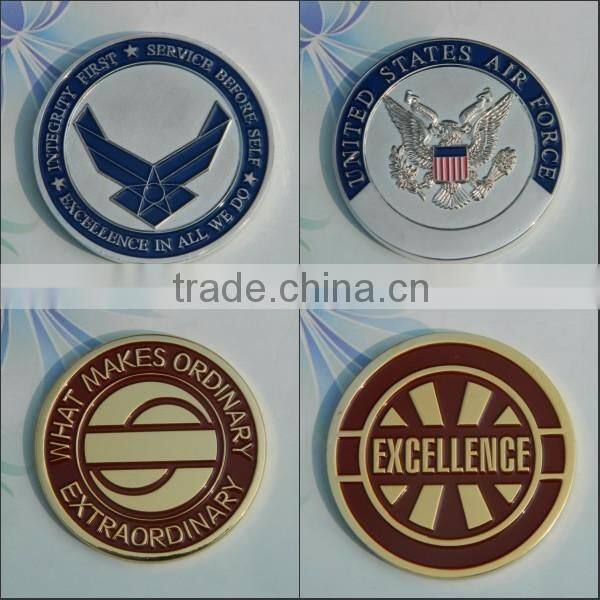 Cheap custom promotion fake gold santa coin