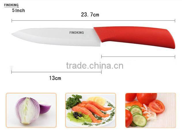 Beauty Gifts Zirconia kitchen knife set Ceramic fruit Knife Set 3" 4" 5" 6" inch+ Peeler+Covers