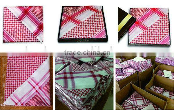 classic arab square head hijab scarf