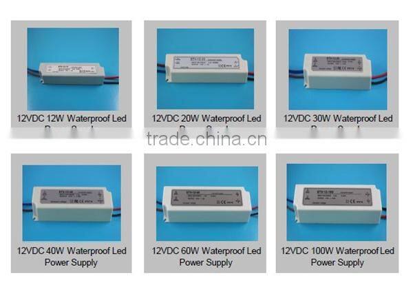Lightweight silver led power supply,12v 10w waterproof power supply, ac dc led driver