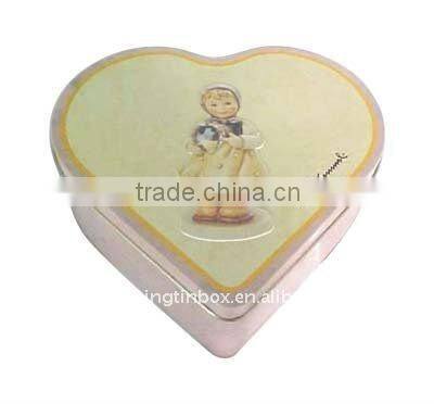 Heart Shape wedding Tin Box whoelsale