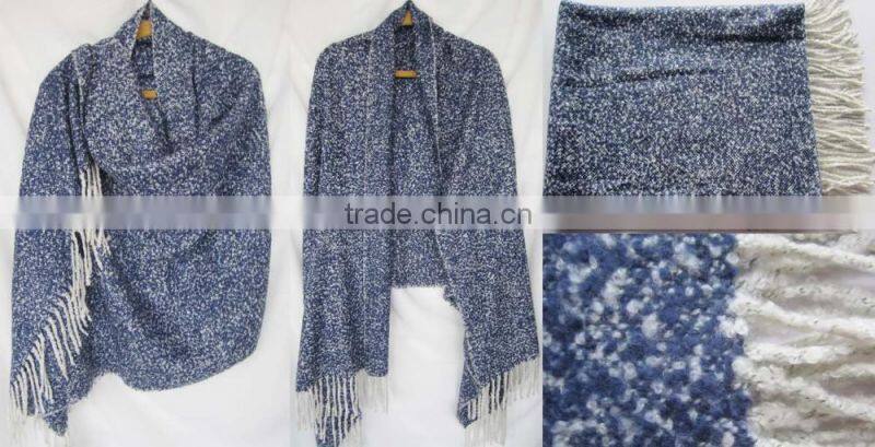 blue acrylic loop yarns alpaca halloween poncho nordic southwestern scarves