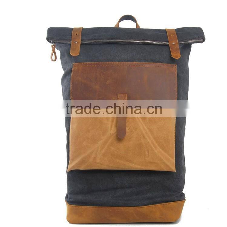 China wholesale RS-104-1 canvas student backpack school bag high school bag