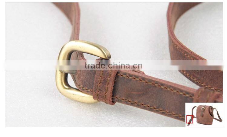 High Quality Travel Full Grain Leather Girl Backpack