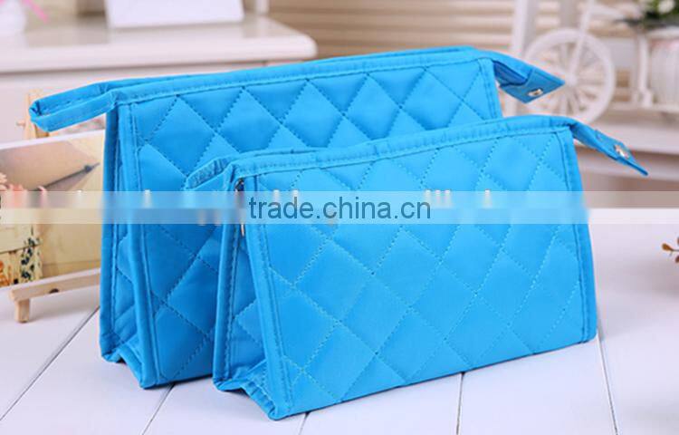 Promotional Various Color Small Round Cosmetic Bag With Mirror