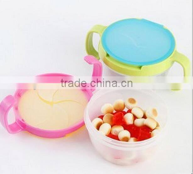 BPA free plastick baby snacks cup/baby snacks bowl with handle/baby cookies cup