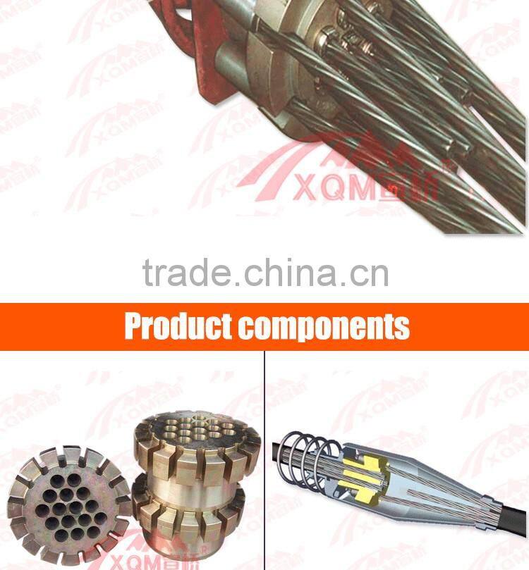 M15L type porous single hole anchorage connector assembly