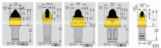 C31 trench drill teeth and block conical auger drill bits drilling rig wear parts