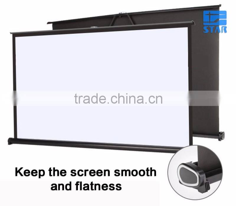 High End H40 40 inch 16:9 Portable Outdoor Foldable Hanging / Desk / Table Projector Screen, mini pull up screen