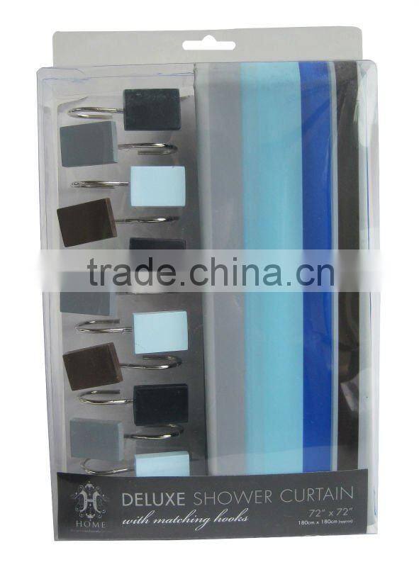 2012 pink straight pattern bathroom shower curtain