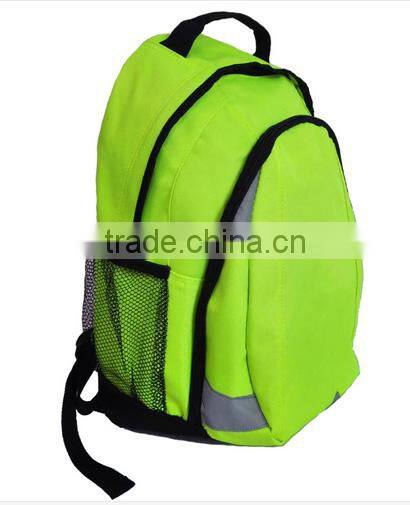 Large Capacity Bag;Fluorescence Green Cool Special Safe Design Reflective Backpack;School Bag High Visibility Backpack