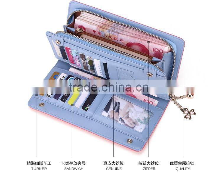 2015 popular design nylon fashion women wallet