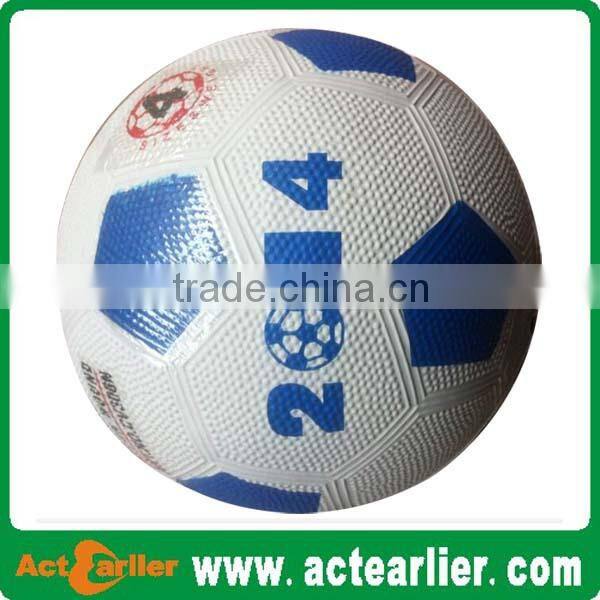 cheap size 4 promotional natural rubber soccer ball