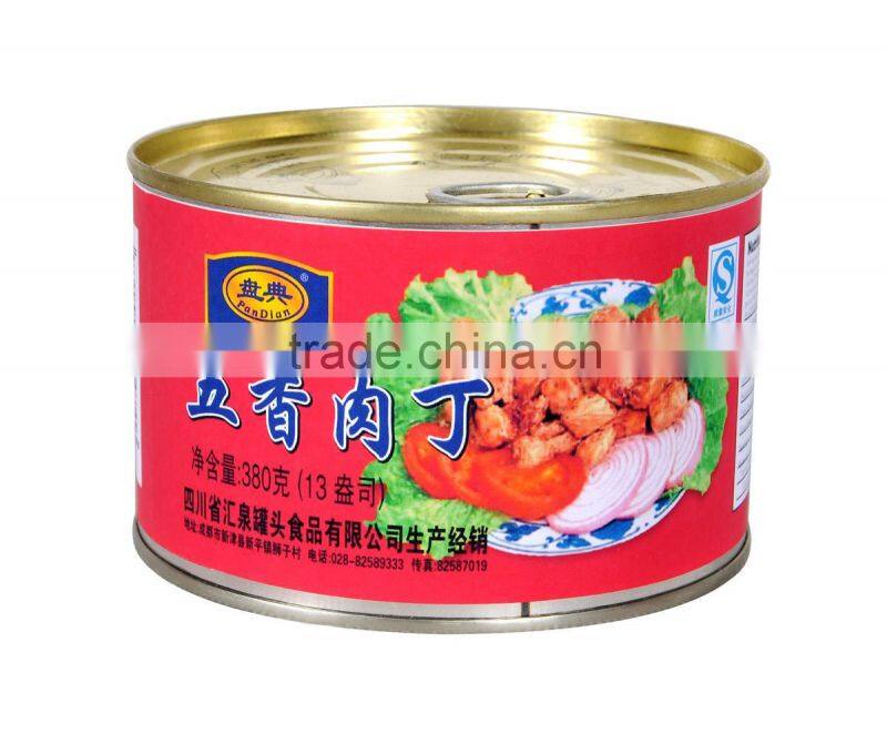 142g Canned Spiced Pork Cubes, Best Taste Spiced Pork Cubes