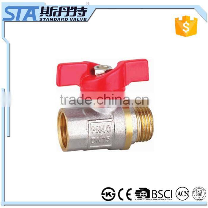 ART.1022 China Manufacturer Lever Handle CW617N PN 25 600 WOG Water Oil Gas Forged 1" 1 Inch Brass Ball Valve for Wholesale