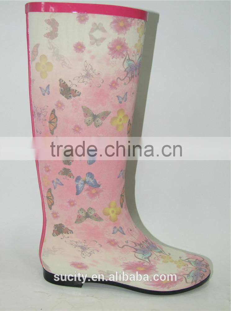 custom design butterfly over knee ladies wellington boots