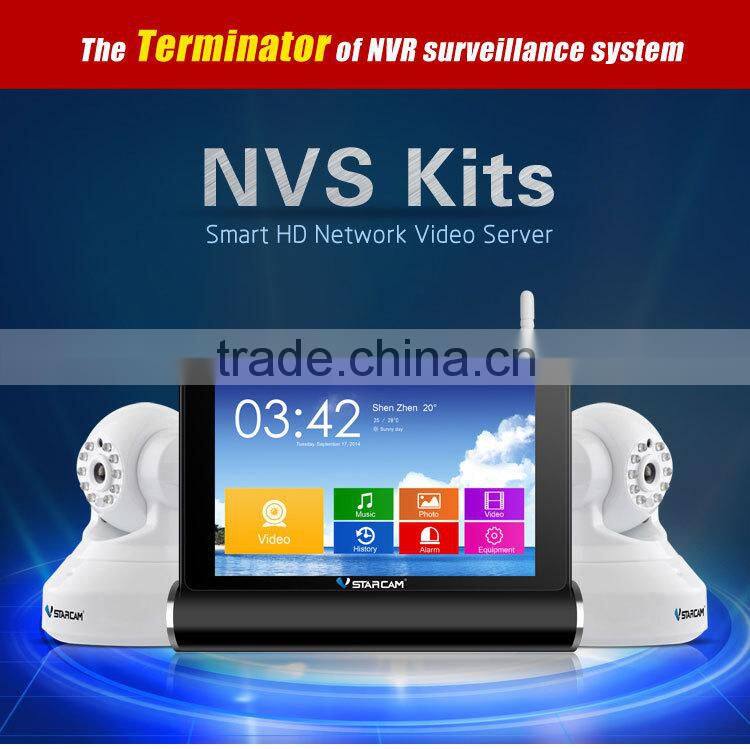 7inch touch screen HD Wifi NVS Hot New Products Real time record 7 inches touch screen home security alarm camera system