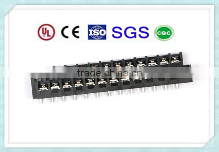 PLC Screw Brass Barrier Terminal Block 2KDS 300V 10A 7.62mm