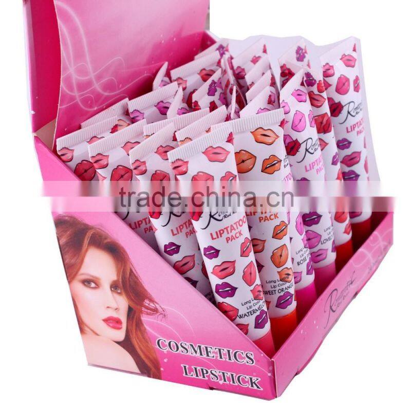 Romatic Bear matte liquid long lasting lipstick peel off gloss for the sexy full lips