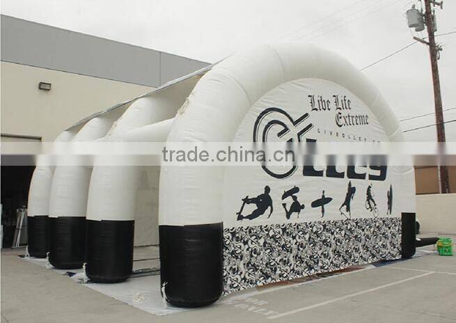 red inflatable tunnel advertising tent for outdoor event inflatable promotion tent