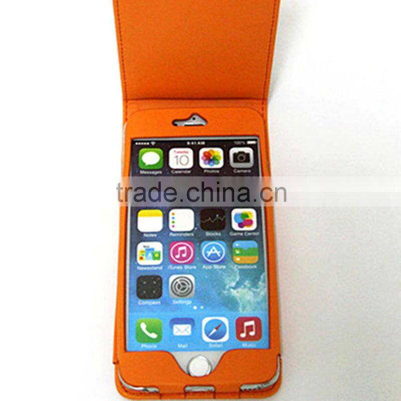 Personalized custom flip pu leather case for iphone 6