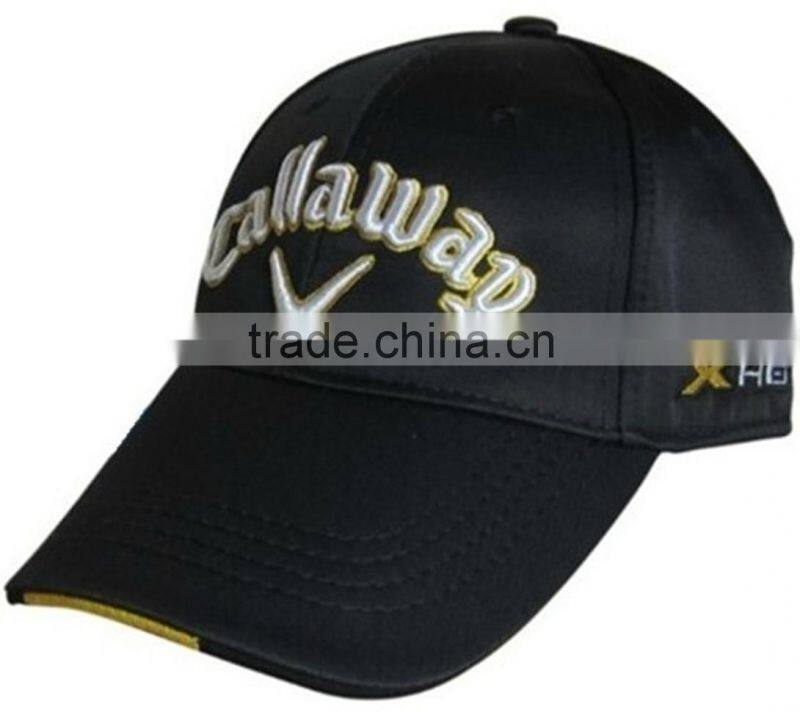 Newly fashion cotton embroidery adjustable size golf cap