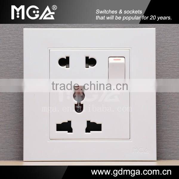 Earthing 13A multi socket / wall switch socket