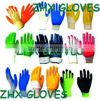 SUPER -Blue/yellow Nitrile safety cuff Closed Back Glove