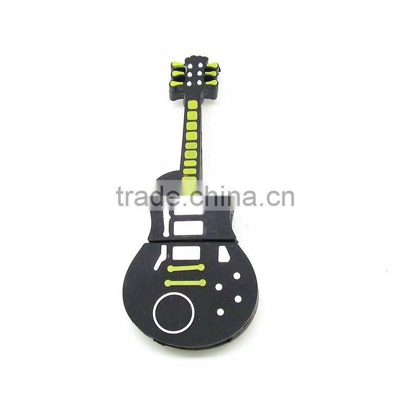 2016 new Promotion Fashion musical instrument usb Flash Drive cartoon Guitar Memory Stick 8GB 16GB 32GB Flash disk Pen Drive
