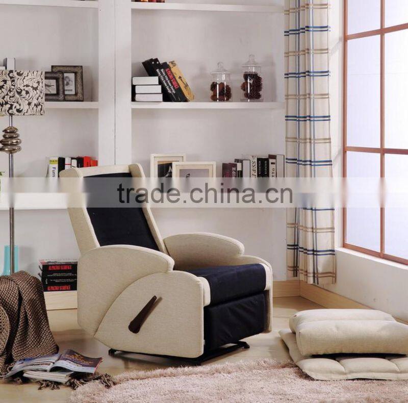 European style morden fabric recliner leisure chair, swivel and rocker recliner, electric recliner sofa