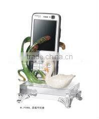Good fortune goose enamel crystal mobile phone holder