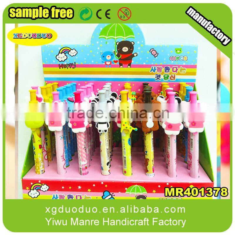 Popular Soft PVC Flower Shaped Pencil Charms