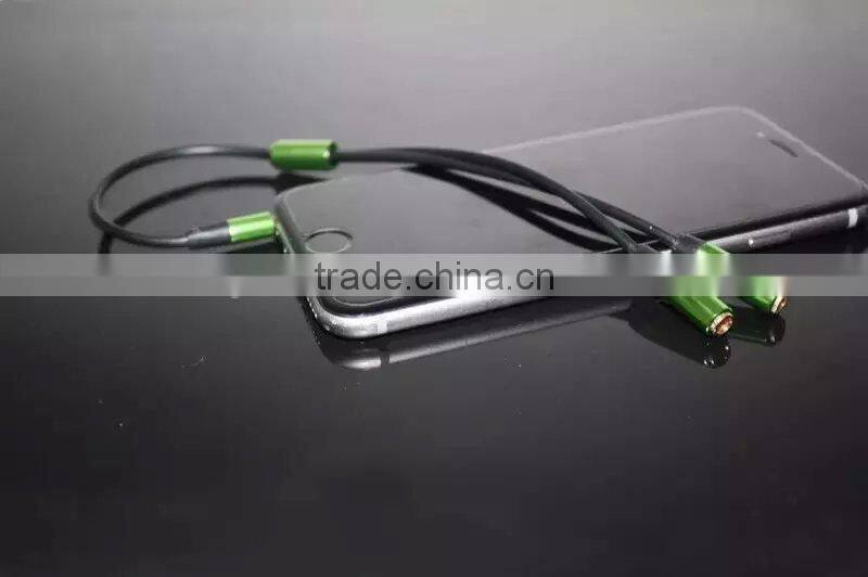 3.5mm Male- Female Headphone Earphone Splitter Audio AUX Cable with volume control