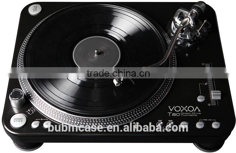 VOXOA DJ Turntable T80 dj equipment high torque vinyl turntable