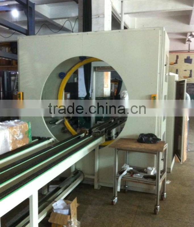Orbital stretch wood panels wrapping machine