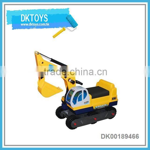 Cool design funny slide ride on car excavator type