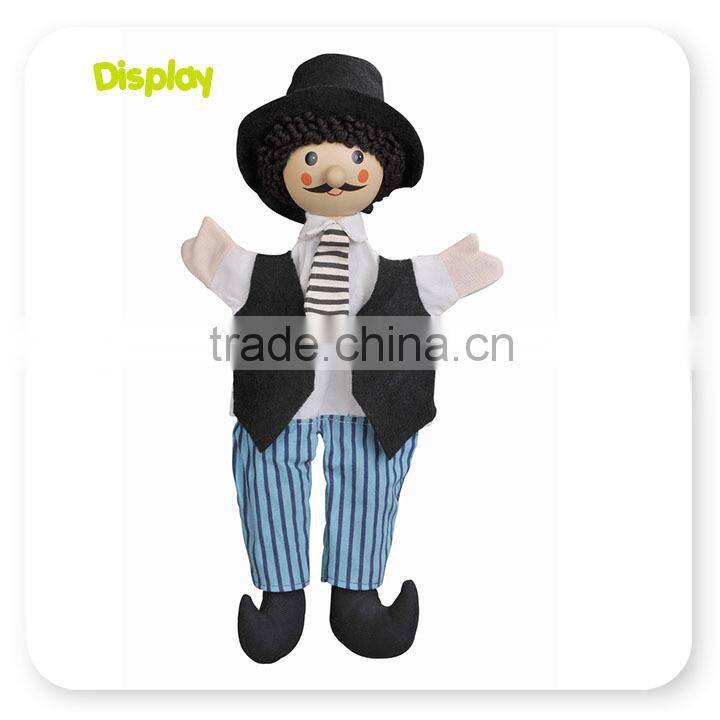 Wood and Fabric Hand Puppet Conforming With ASTM EN71