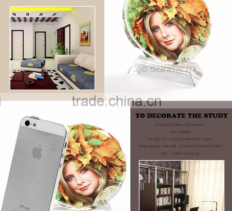 Customized 3D Crystal Photo Frame Blank Crystal