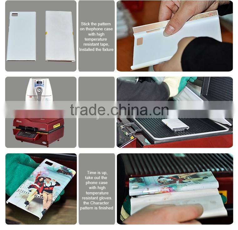 High Quanlity 3D Carton Blank Sublimation Film Blank Cell Phone Case