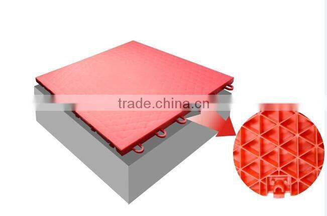 Outdoor garden high quality plastic flooring