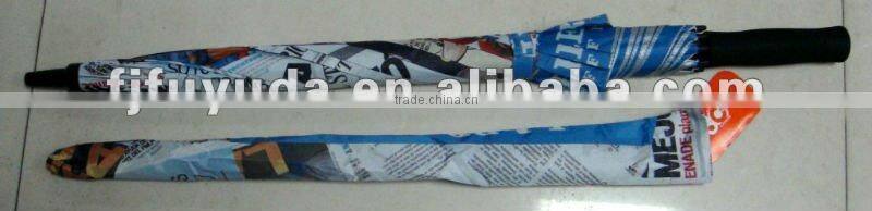 strong windproof double ribs straight newspaper umbrella