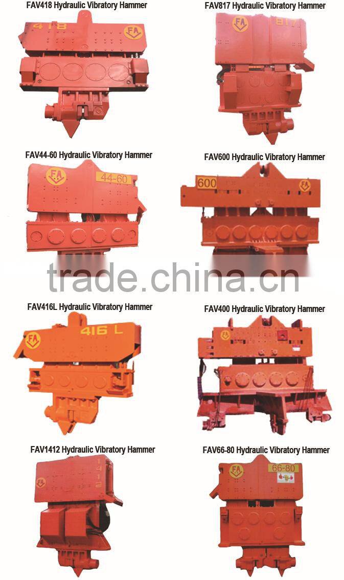 FAECHINA Profesional Hydraulic Vibratory Hammer Pile Driver for Guardrail